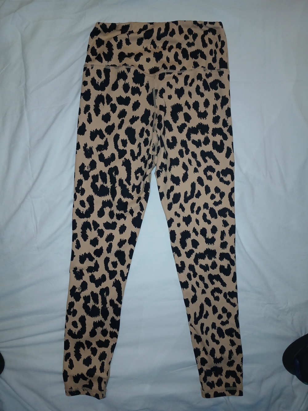 Allfenix Leopard Print Leggings - Tan & Black - Picture 6 of 8